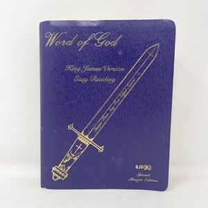 VTG Word of God Sword Bible Purple King James Version KJV Large Print 2002